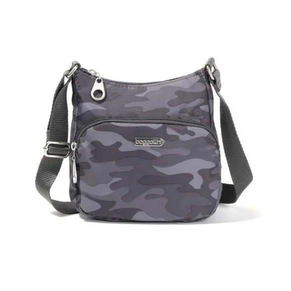 Baggallini 💥NWT💥 Joey Grey Camouflage Messenger Bag. - Picture 12 of 12